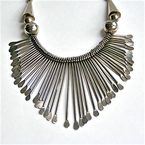 antique small ethnic metal box necklace|Anteeka is a vintage tribal and ethnic jewelry shop.